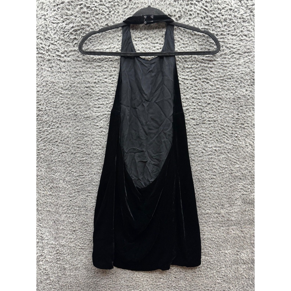 Reformation Black Velvet Mini Dress - Picture 2 of 9